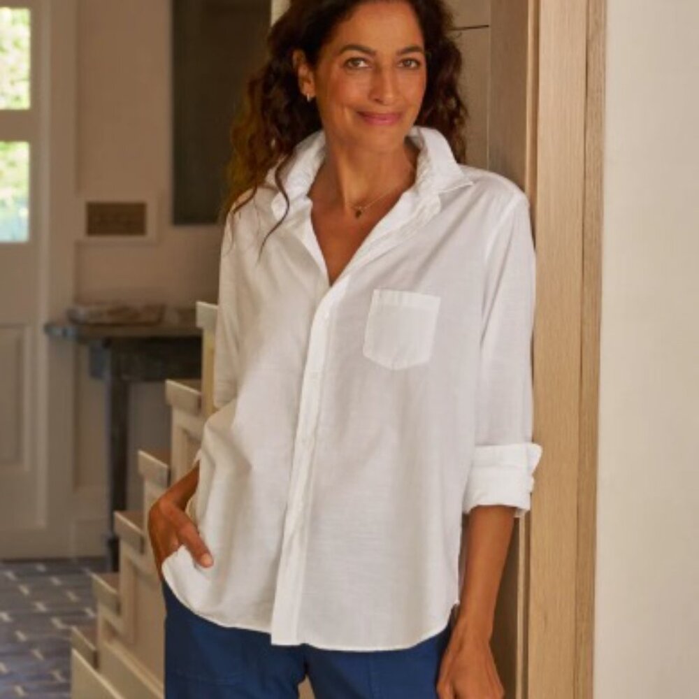 Frank & Eileen White Eileen Shirt Size Medium